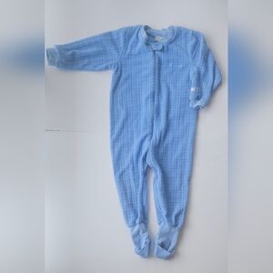 Snugabye Light Blue Kids Footed Pajamas 2T Convert A Foot Onesie